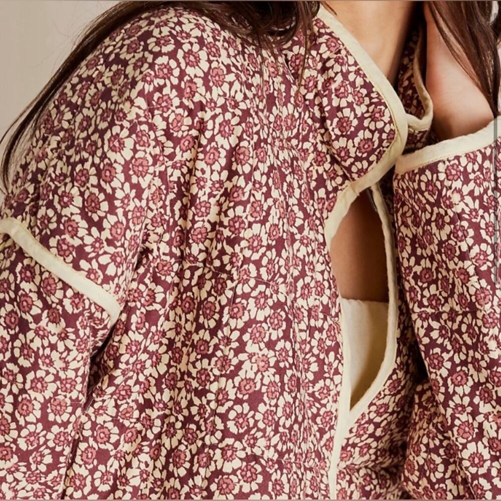 Free people Chloe jacket pink floral - Picture 3 of 5